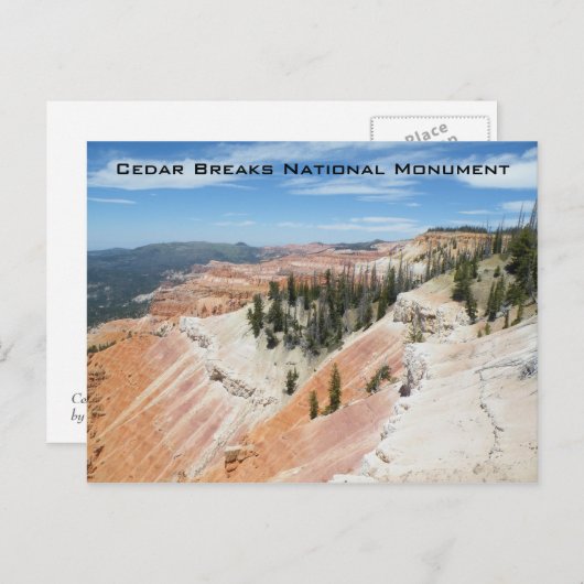 Cedar Breaks Nationaal Monument Briefkaart (Voorkant / Achterkant)