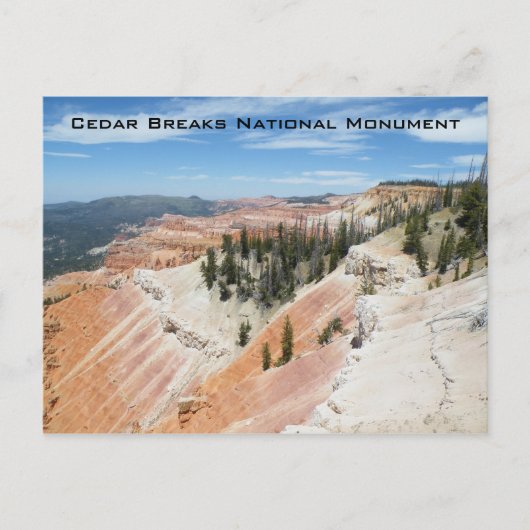 Cedar Breaks Nationaal Monument Briefkaart (Voorkant)