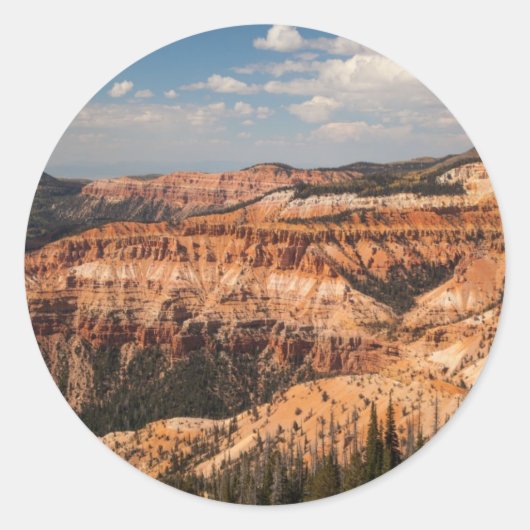 Cedar Breaks National Monument (Utah) Ronde Sticker (Voorkant)