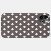 Cedar Brown Polka Dot Hoesje-Mate iPhone Case (Achterkant (horizontaal))