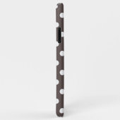 Cedar Brown Polka Dot Hoesje-Mate iPhone Case (Achterkant/rechts)