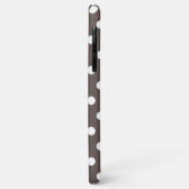 Cedar Brown Polka Dot Hoesje-Mate iPhone Case (Achterkant/links)