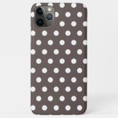 Cedar Brown Polka Dot Hoesje-Mate iPhone Case (Achterkant)