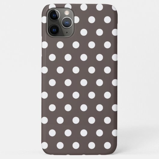 Cedar Brown Polka Dot Hoesje-Mate iPhone Case (Achterkant)