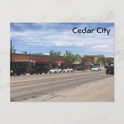 Cedar City Briefkaart (Voorkant)