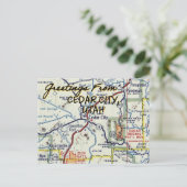 Cedar City UT kaart (Staand voorkant)