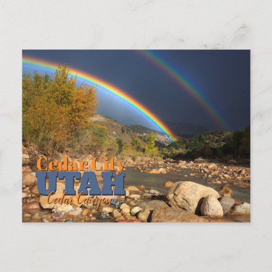 Cedar City Utah Briefkaart (Voorkant)