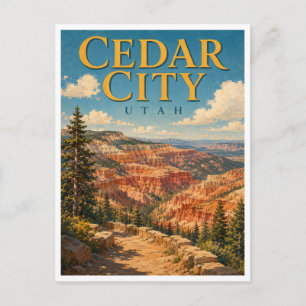 Cedar City Utah Cedar Breaks GeoSaga Briefkaart