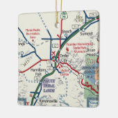 Cedar City Utah Map Keramisch Ornament (Links)
