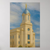 Cedar City Utah Temple Painting™ LDS Art Poster (Voorkant)