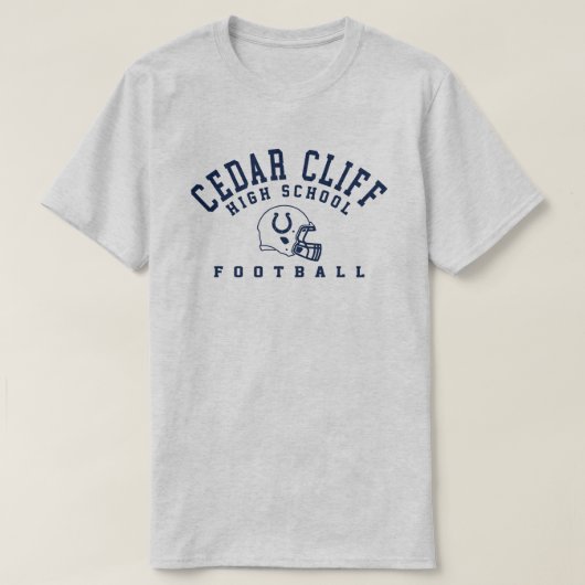 Cedar Cliff Football T-shirt (Design voorkant)