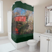 Cedar Creek Covered Bridge, Missouri Douchegordijn (In situ)