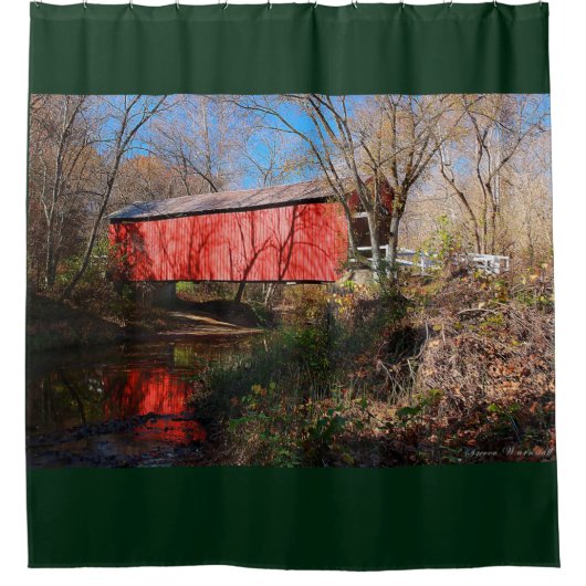 Cedar Creek Covered Bridge, Missouri Douchegordijn (Voorkant)