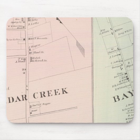 Cedar Creek, Goodluck Bayville, New Jersey Muismat (Voorkant)