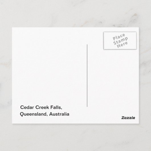 Cedar Creek Herfsten Briefkaart (Achterkant)