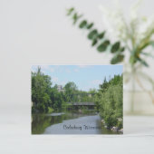 Cedar Creek Interurban Bridge Briefkaart (Staand voorkant)