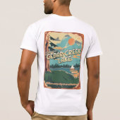 Cedar Creek Lake Premium Unisex T-Shirt (Achterkant)