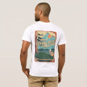Cedar Creek Lake Premium Unisex T-Shirt (Achterkant volledig)