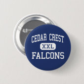 Cedar Crest - Falcons - Hoogland - Libanon Ronde Button 5,7 Cm (Voorkant /achterkant)