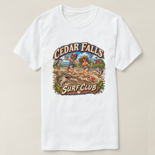 Cedar Falls Surf Club T-shirt (Design voorkant)