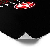 Cedar Falls Tigers Logo Sketll Hs Poster (Hoek)