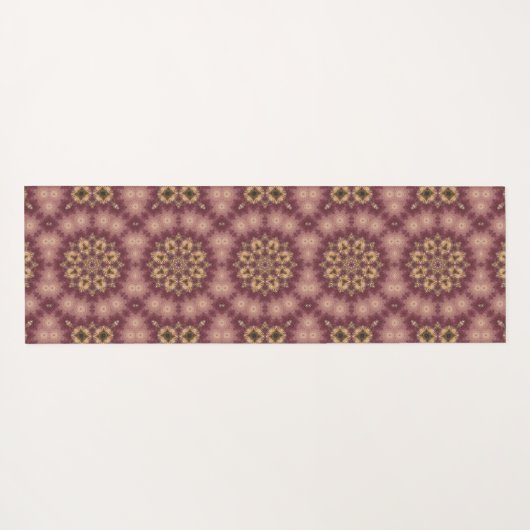 Cedar Fractal Mandala Art Yoga Mat (Achterkant (horizontaal))