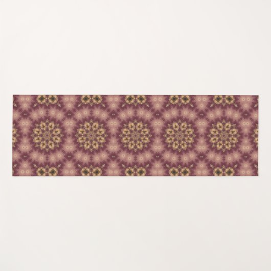 Cedar Fractal Mandala Art Yoga Mat (Voorkant (horizontaal))
