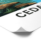 Cedar Herfsten Arkansas Reisprint Poster (Hoek)