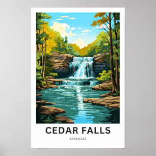 Cedar Herfsten Arkansas Reisprint Poster