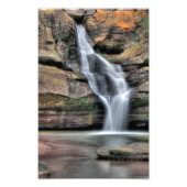 Cedar Herfsten, Hocking Hills State Park, Ohio Foto Afdruk (Voorkant)