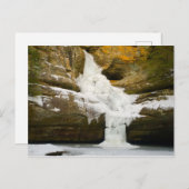 Cedar-Herfsten in de winter, Hocking Hills, Ohio Briefkaart (Voorkant / Achterkant)