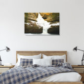 Cedar-Herfsten in de winter, Hocking Hills, Ohio Canvas Afdruk (Insitu (Slaapkamer))