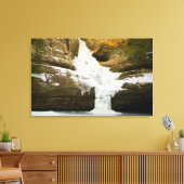 Cedar-Herfsten in de winter, Hocking Hills, Ohio Canvas Afdruk (Insitu (Woonkamer))