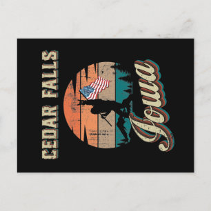 Cedar Herfsten Iowa Briefkaart
