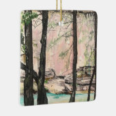 Cedar Herfsten Trail, Hocking Hills Keramisch Ornament (Rechts)