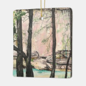 Cedar Herfsten Trail, Hocking Hills Keramisch Ornament (Links)