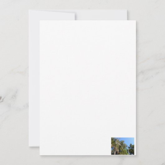 cedar in spaans moss kaart (Achterkant)