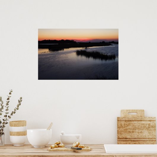 Cedar Key Breezy Sunset Print (Keuken)