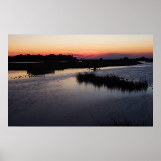 Cedar Key Breezy Sunset Print (Voorkant)