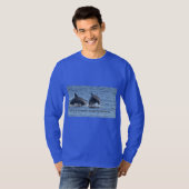 Cedar Key Dolphins lange hoes t-shirt (Voorkant volledig)