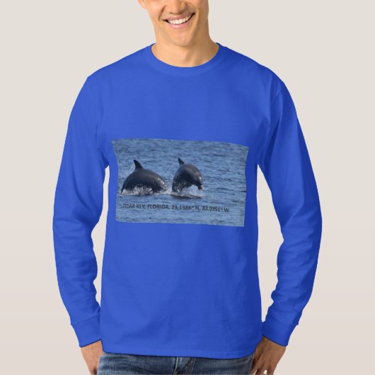Cedar Key Dolphins lange hoes t-shirt (Voorkant)