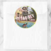 Cedar Key, Florida 2018 reizen sticker (Tas)