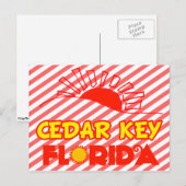 Cedar Key, Florida Briefkaart (Voorkant / Achterkant)