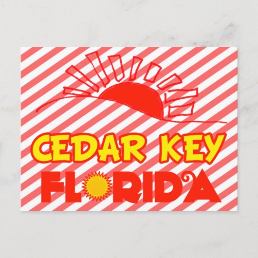 Cedar Key, Florida Briefkaart (Voorkant)