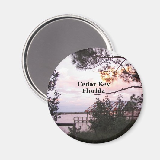 Cedar Key Florida Magneet (Voorkant / Achterkant)