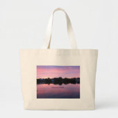 Cedar Key Florida Sunset Grote Tote Bag (Voorkant)