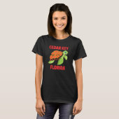 Cedar Key Florida Zee Turtle T-shirt (Voorkant volledig)