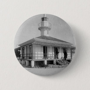 Cedar Key Lighthouse Ronde Button 5,7 Cm