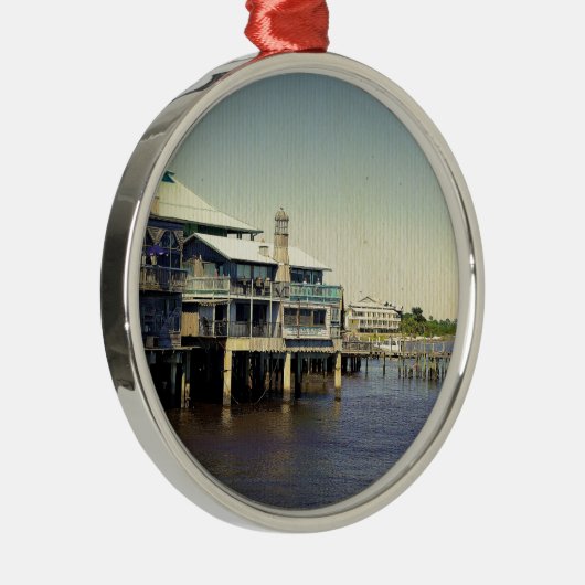 Cedar Key Marina Metalen Ornament (Rechts)