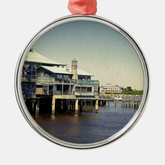 Cedar Key Marina Metalen Ornament (Voorkant)